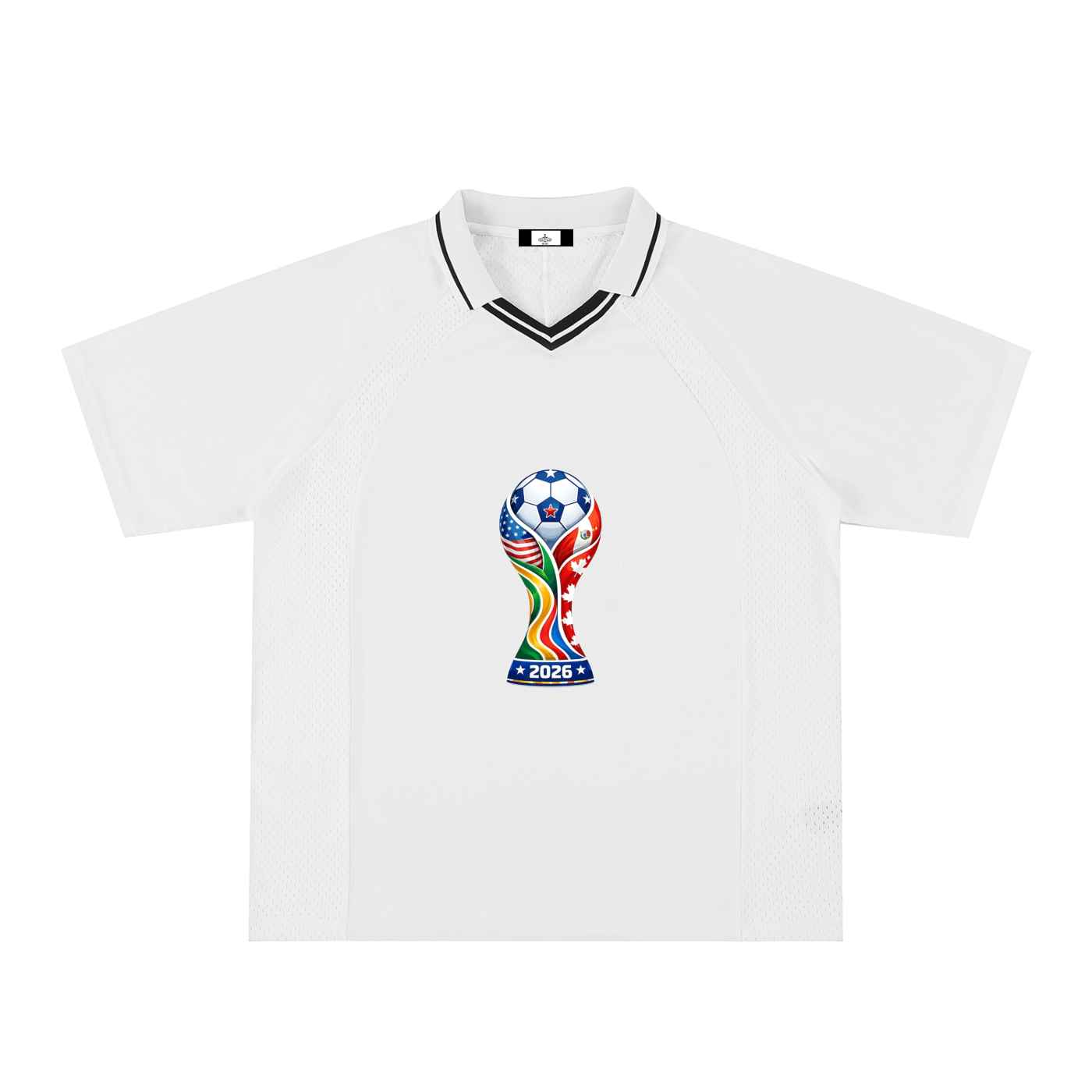 Striped V-Neck Soccer Jersey