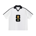 Contrast Collar Striped Soccer Jersey