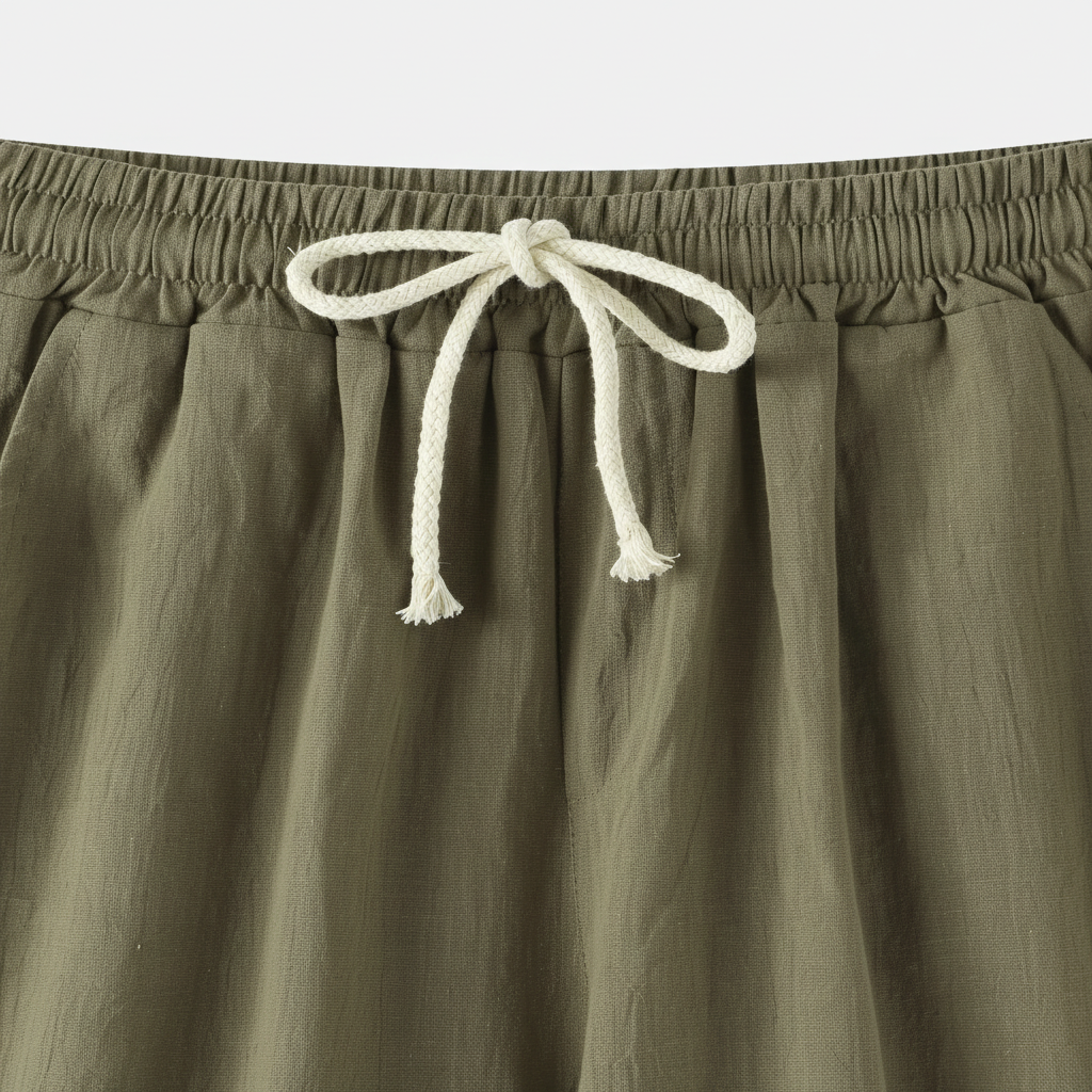 Men's Casual Drawstring Elastic Waist Shorts